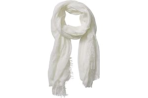 Chic Crinkled Cotton Vintage Scarf for Women