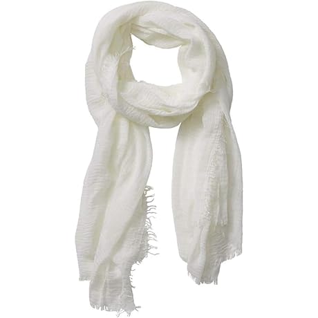 Chic Crinkled Cotton Vintage Scarf for Women