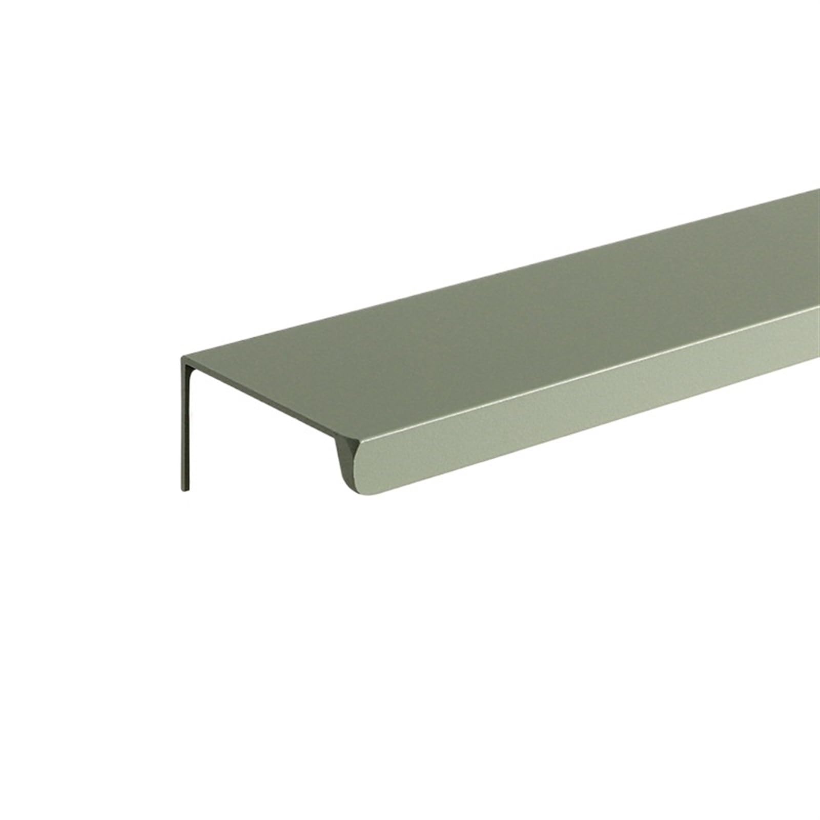 OZLCUA Concealed Handles Long Furniture Handle Invisible Aluminum Alloy Cabinet Pulls Drawer Knobs Handles Kitchen Cupboard(Right Angle-Green,Length 200mm)