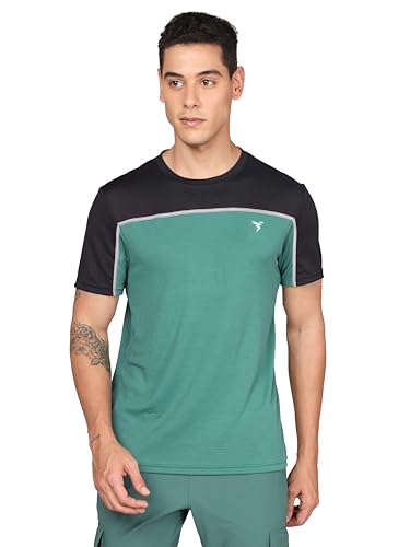 Image of TECHNOSPORT Men's Polyester Slim Fit Active T-Shirt - (MTP706 P) Pack of 1