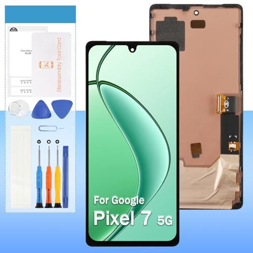 OLED Screen Replacement for Google Pixel 7 GVU6C GQML3 GO3Z5 6.3 LCD Display Touch Digitizer Glass Assembly -Black with Frame - Tools(Not for Pixel 7 Pro /7a Support Fingerprint)