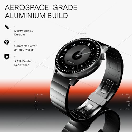 Image of Boat Valour Watch 1 R, AI Smart Habit Builder, 1.43 inch 3D Immersive AMOLED Display, 1000 nits, Light-Weight Aluminium Build 3 ATM, 10 Days Battery Life, Smart Watches for Man (Steel Black)