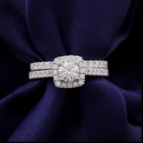Bague moissanite argent massif 925 cadeau de naissance idéal