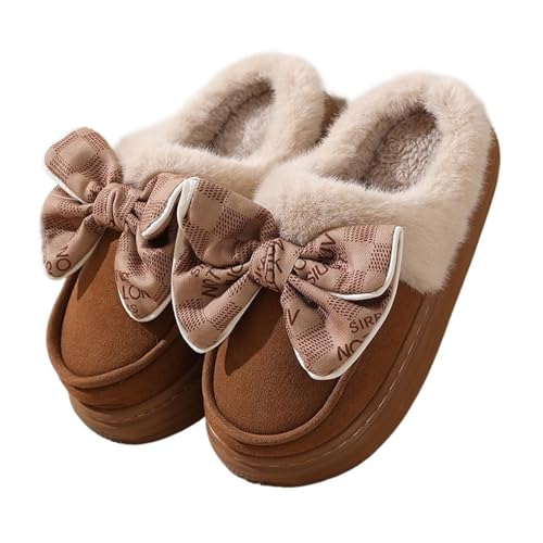 Chaussons d'hiver anti-froid pour femme avec semelle isolante et douce
