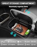 CDEFG Kompatybilny z Mini Cooper F65 F66 2024 2025 2026 konsola środkowa, organizer do przechowywania, schowek na rękawiczki, na dole podłokietnika środkowego