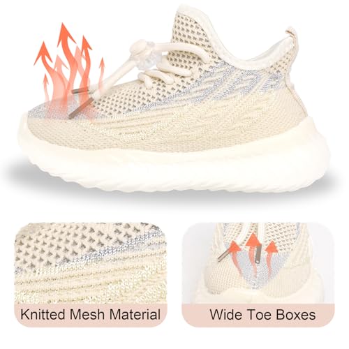 Boys Girls Sneakers Kids Lightweight Slip On Athletic Running Walking Sports Shoes Lace-up Breathable Tennis Shoes for Toddler/Little Kid/Big Kid2