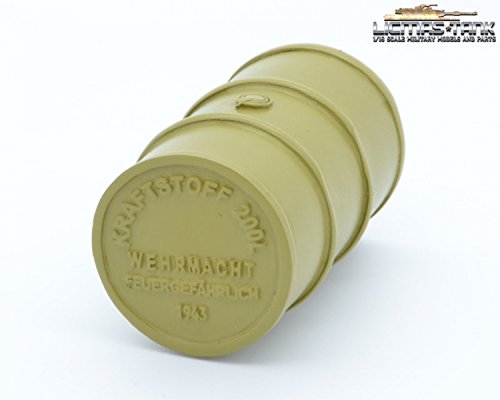 Preisvergleich Produktbild Benzinfass Fass 200 Liter Wehrmacht Wüste licmas-tank 1:16