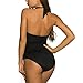 WIN.MAX Mujer Trajes de Baño Una Pieza V-Cuello Push-up Monokini Push-up Acolchado...