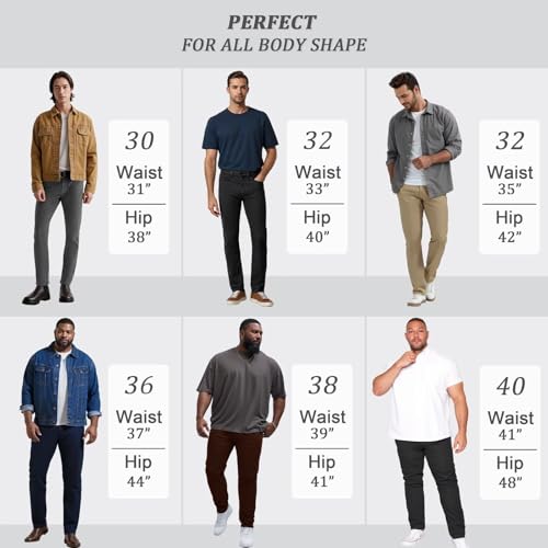 ETHANOL Mens Comfortable Stretch Trousers Slim Fit Straight Leg Stylish Design Pants4