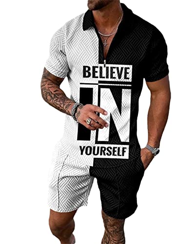 Ensemble polo et short homme AXEBHPED Kz-p21 L pour un look décontracté