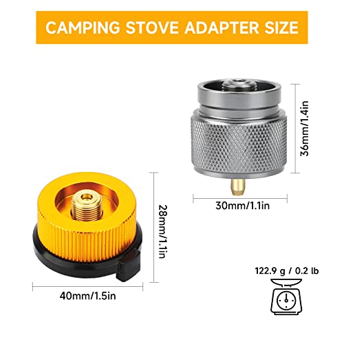 San Like 3Pcs Camping Stove Adapter Butane Canister Adapter Refill Adapter En417 Lindal Valve Canister Shifter Propane Adapter Isobutane Fuel Canister With Exhaust Air Pressure Button #TOP4