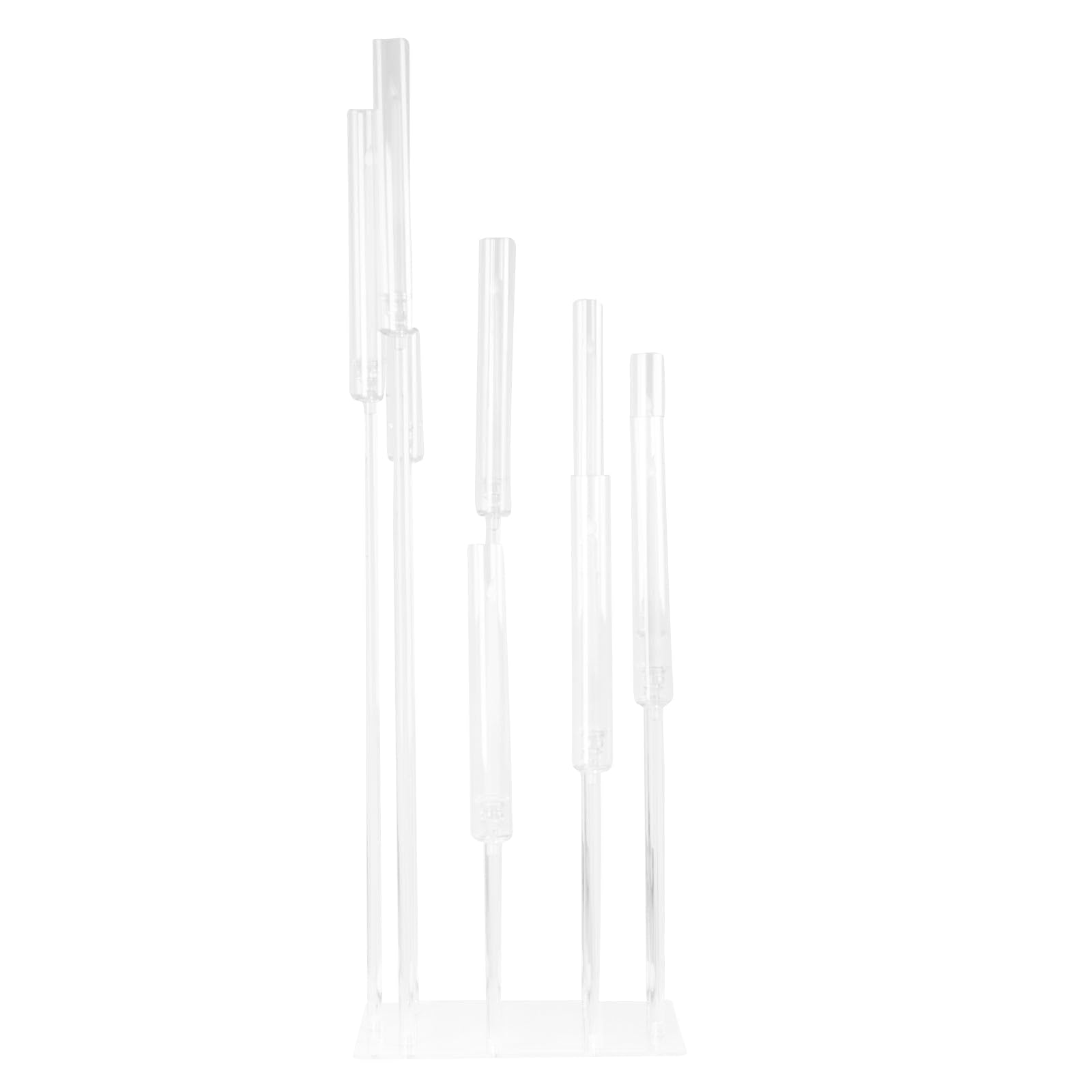 4 feet Clear 9 Arm Acrylic Candelabra Taper Candle Holder Wedding Party Events Reception Decorations Supplies