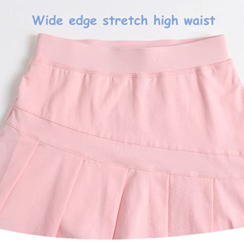 birbyrrly Girls Footless Leggings with Ruffle Skirt, Skirt Leggings for Girls4