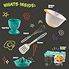 MasterChef Junior Breakfast Cooking Set- 6 Pc Holiday Kit w Real Cooking Tools for Kids & Recipes- Includes Spatula, Mixing Bowl, Whisk, Egg Cup, Juicer- Make Pancakes, Crepes & More #3