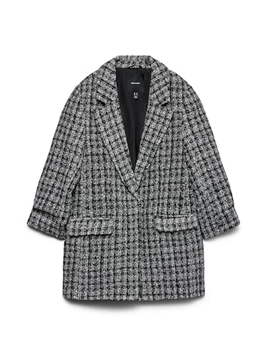 VERO MODA Vmfrida 3/4 Regular Blazer Noos, Negro, 44 Mujeres