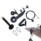 Dispositivo de entrenamiento de presión de brazos, ajustable, multifuncional, silencioso, dispositivo de entrenamiento de fuerza para antebrazo con de poleas, para hombres y mujeres, adultos y