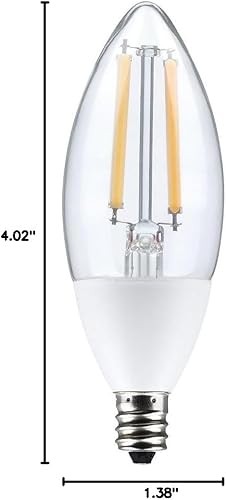 Miniatura 2 de Satco S11478 Bombilla LED del anochecer al amanecer con fotocélula, 5W, 5000K, base de candelabro, 120V, 90 CRI