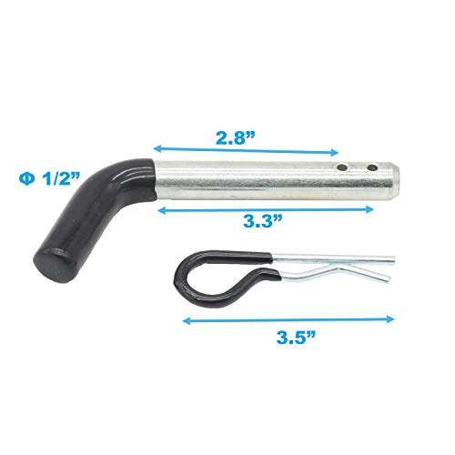 X-Haibei Trailer Towing Hitch Pin And Clip 1/2 Inch Diameter Fit Class I And Ii Hitches, 1 Pack #TOP2