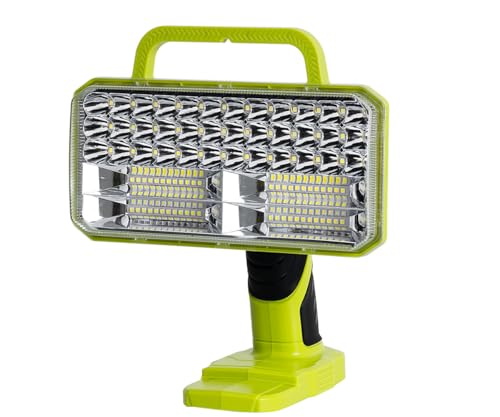 Image of 40W LED Work Light for Ryobi One+ 18V Li-ion Ni-Cad Ni-Mh Battery - 4200LM Flashlight with 3 Light Modes, Portable and Efficient Worklight with 84 LED (Battery not Included)