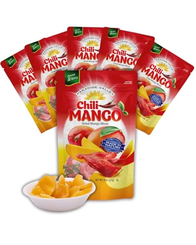 Paradise Valley Dried Mango Slices Low Sugar Gluten Free 8 oz 6 Pack
