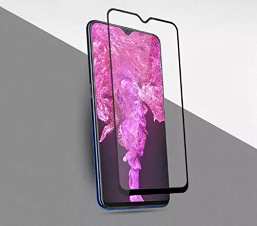 Image of Designerz hub 5D Tempered Glass with Curved Edges and 9H Hardness - Full Glue Edge-Edge Screen Protection (Black) for Vivo V11 Pro