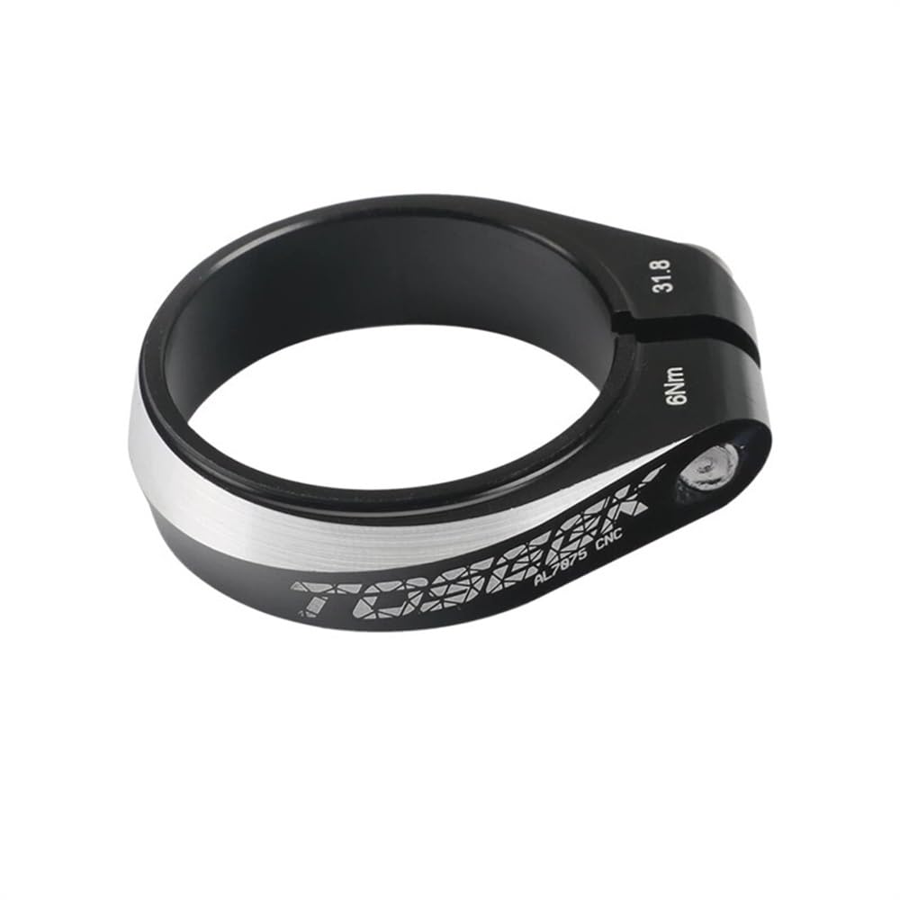 Bike Seat Clamp Bike Bicycle Seat Post Clamp Aluminum Alloy Cycling Saddle for 27.2/28.6/30.4/30.8/30.9/31.6mm Bike Parts(Black 34.9mm)