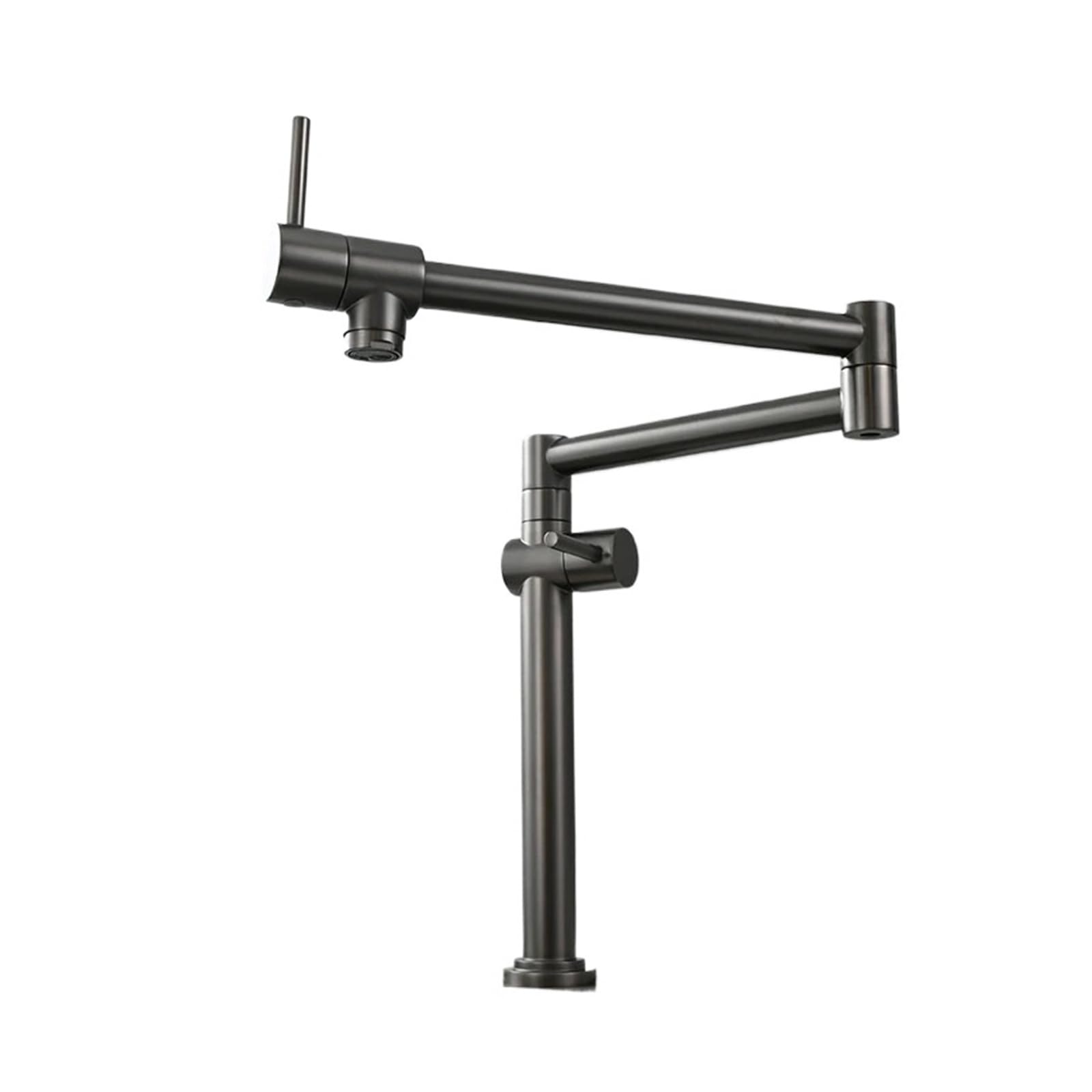 ZQFHSX Brass Pot Filler Faucet Wall Mount Kitchen Sink Folding Stretchable with Two Handles for Cold Water Only Most Scenarios