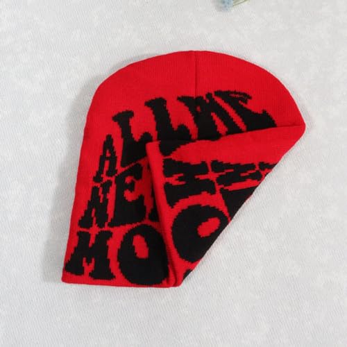 2THESTARS Y2K Beanie for Men Women Knitted Hat Winter Cap Streetwear Design Warm Casual Skullies Cold Weather Knit Outdoor - Red - image 2