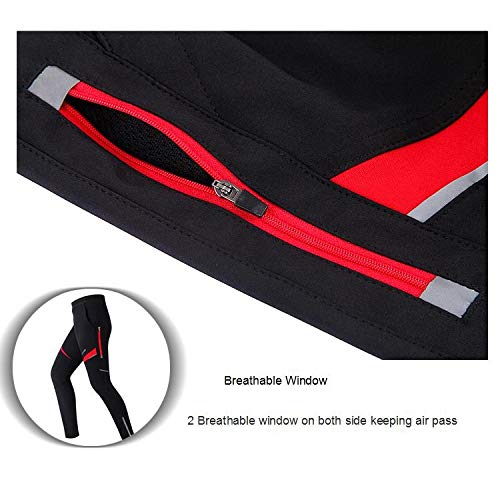 Pantalones ciclismo exteriores cortaviento invierno unisex miniatura 5