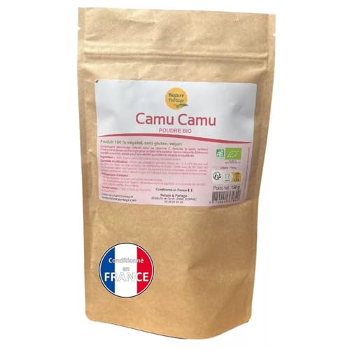 Camu Camu Bio Poudre 150 g – Vitamine C Naturelle Concentrée du Pérou - Complément Alimentaire Végan Conditionné en France - Cure Vitamine Immunité & Énergie - Super‑fruit Amazonien pour Vitalité