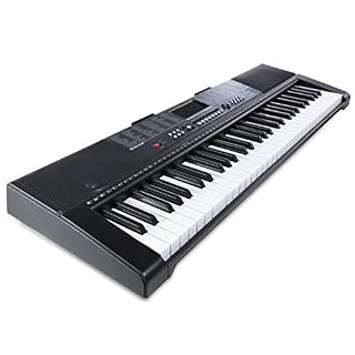 Clavier 61 touches standard avec lecteur de musique USB, y compris casque, support, tabouret et alimentation - Les Beatles, Paul McCartney, John Lennon, RIngo Starr, George Harrison Clavier 61 touches standard avec lecteur de musique USB, y compris casque, support, tabouret et alimentation – Image 3