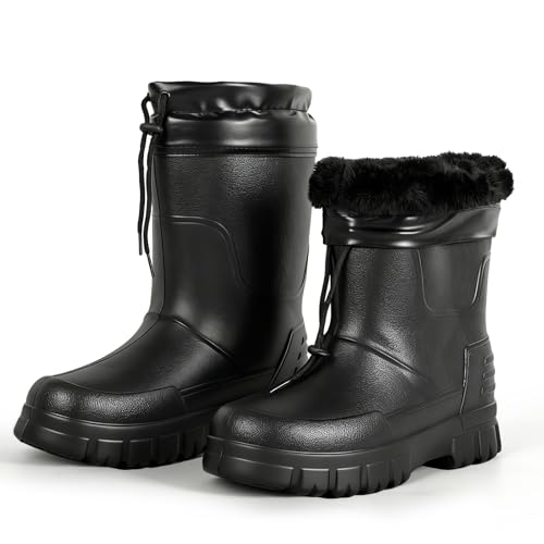 ZWBOYYP Unisex Insulated Winter Rain Boots