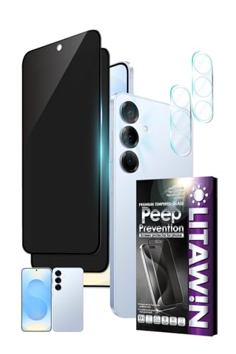 リタウィン Galaxy S25 用 ガラスフィルム 2枚 SC-51F 用 カメラフィルム SCG31 用 強化ガラス 気泡レス 保護フィルム フィルム 覗き見防止 液晶保護フィルム 黒縁