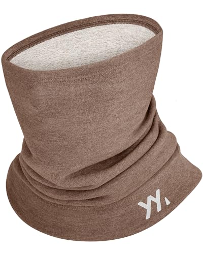 YANIKY Winter Fleece Schlauchschal, Winddicht Halstuch Warm Loop Schal, Multifunktionstuch Halswärmer für Herren & Damen Outdoor Aktivitäten