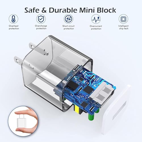 Image of Charging for iPhone Charger [Apple MFi Certified] 2Pack Lightning Cable Data Sync Charging Cord with USB A Wall Charger Block Travel Plug for iPhone 14 /13 /12 Mini /11 Pro Max /10 /XS /XR /X /8 /SE2022,iPad