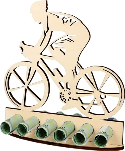 XL Wooden Money Gift, Gift Idea, Voucher Packaging, Funny Gift, Money Gift for Men and Women (Bicycle Man)