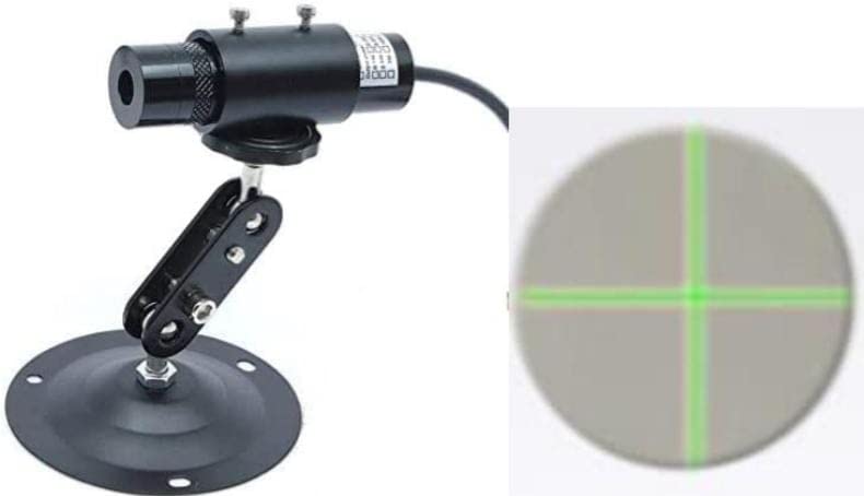 Hetkrishi 650nm Adjustable Green Cross Line Laser Module for Positioning| Cross Laser Alignment Locator (Cross Line)