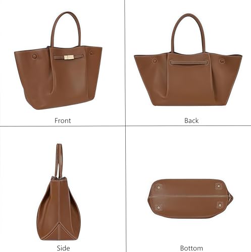 Bolso tote grande para mujer, cuero vegano miniatura 5