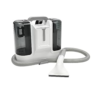 Vloerreinigingsapparaat, tapijtreiniger, machine, draagbare tapijtreiniger met 6 reinigingskoppen, nat-droog-bekledingsreiniger voor het verwijderen van vlekken, tapijtmachine