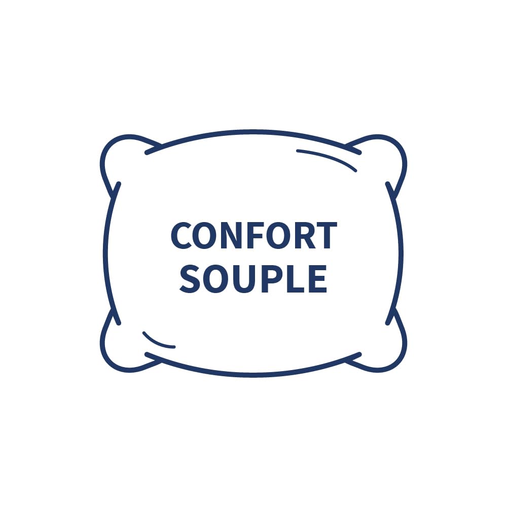Bleu Câlin Cuscino ergonomico in memory foam, traspirante, con rivestimento in effetto rinfrescante, supporto ottimale per testa e collo, fodera rimovibile, 50 x 70 cm