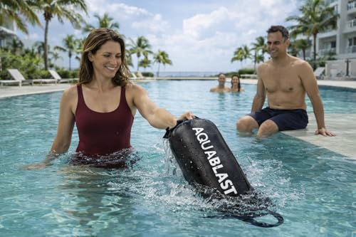 Image of Portable Fitness and Punching Bag for Pools & Swim Spas | Full-Body, Low-Impact Water Resistance Workout | Quick 30-Second Set-Up | Compact & Travel-Friendly