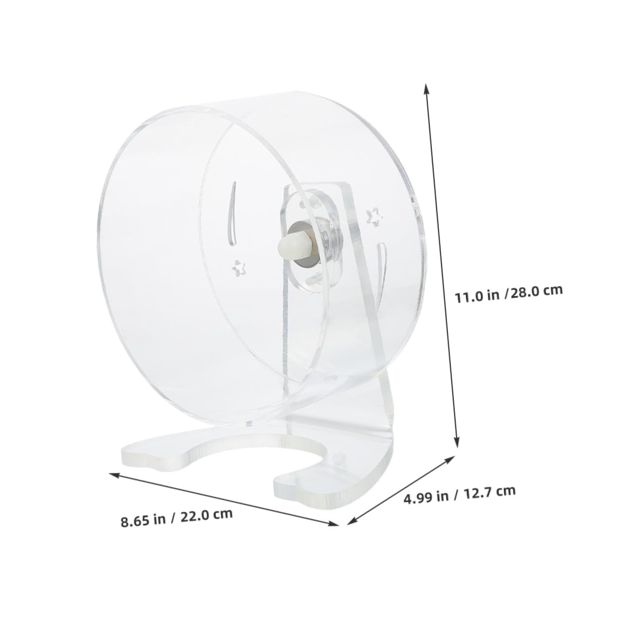 DECHOUS Ruota Silenziosa per Criceti da Ruota di Esercizio Trasparente per Piccoli Animali Domestici Tecnologia Silenziosa per Spazi Tranquilli Design Ergonomico per Movimento Naturale