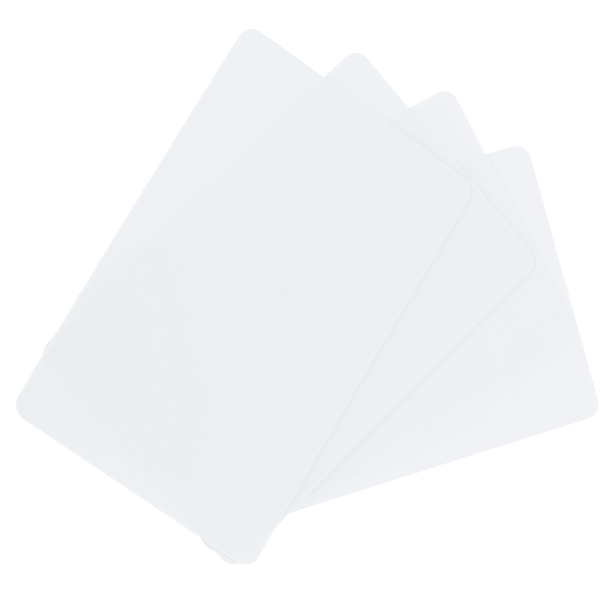 sourcing map 30 Pack Blank PVC Cards 20mil ID Blank Credit Cards Plastic Waterproof & Double Sided Printing for ID Badge Printer, Graphics White
