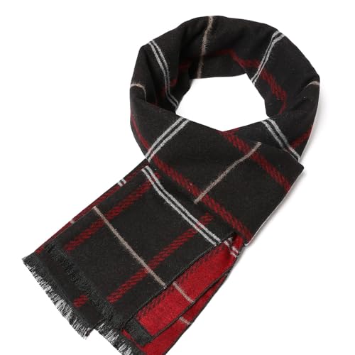 Bufandas gruesas y cálidas de invierno estilo chal formal masculino 4