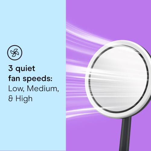 Conair CoolGlow Lighted Fan Mirror – Lighted Makeup Mirror with Magnification & Cooling Fan, 1x & 10x Magnifying Mirror with Light, 3 Brightness Levels, Makeup Mirror, 180° Tilt, USB C Corded, Black - image 5