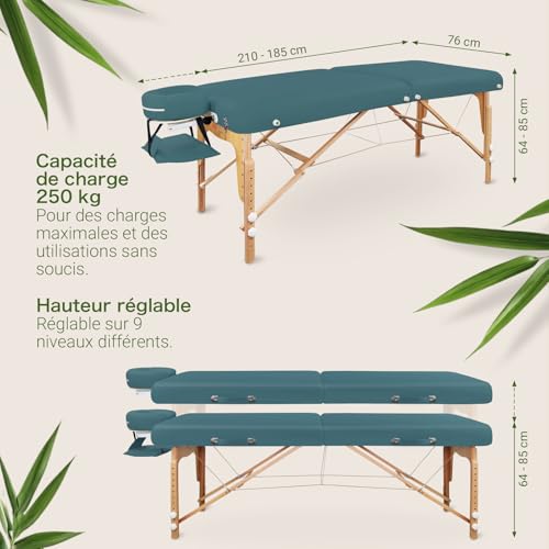 Table de Massage Pliante Professionnelle bois – Image 5