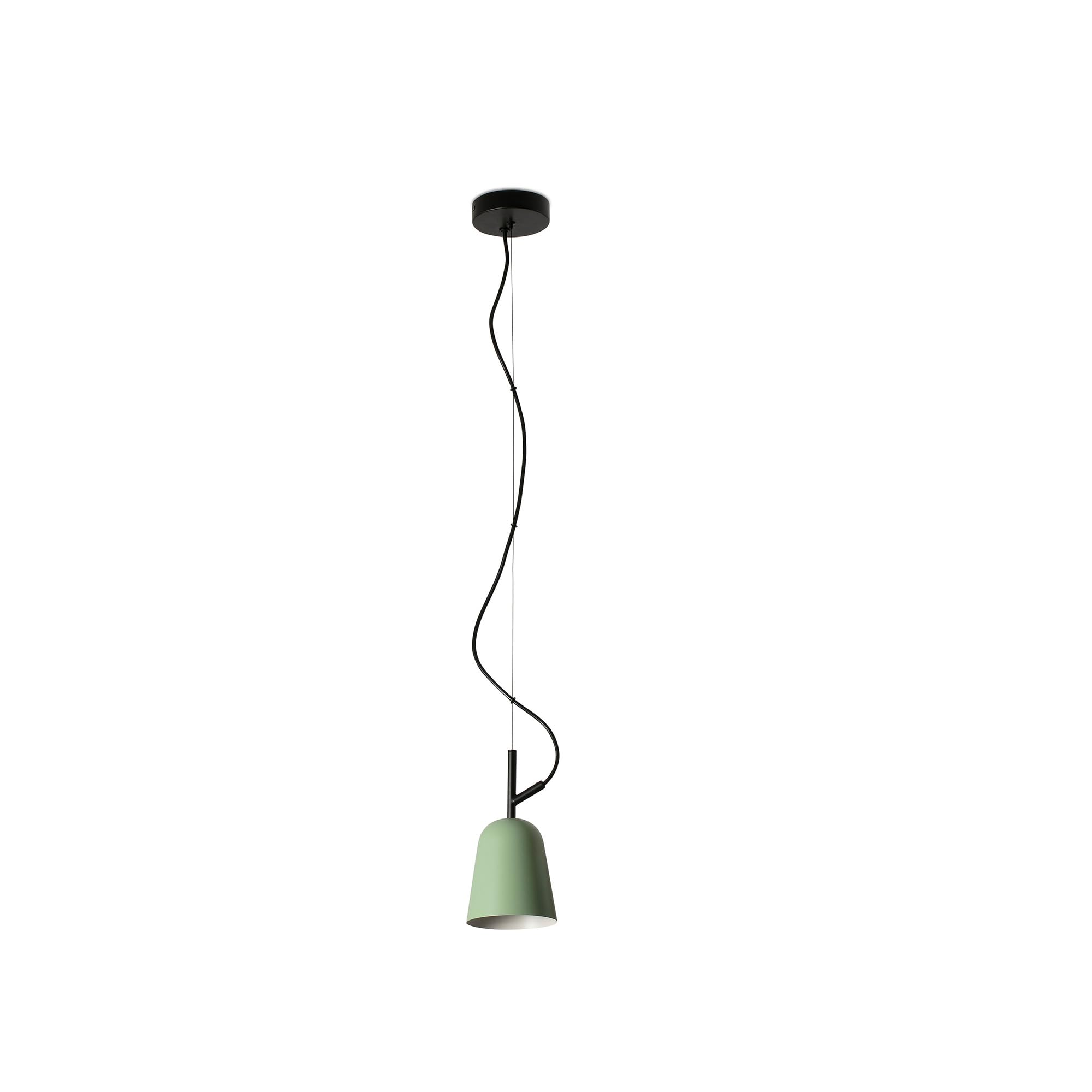 Plafonnier suspendu dôme Faro STUDIO vert mat 11 cm luminaire de plafond salon cuisine