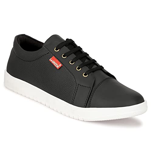 Image of LE GREEM Men's Synthetic Leather Stylish /Comfortable Lace-Ups Sneakers