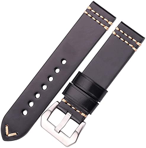 Bracelet 22mm 20mm 24mm cuir marron élégant - L'excellence au poignet masculin et féminin