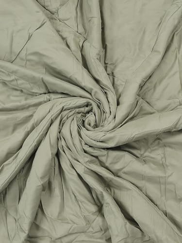 Image of Monte Carlo Polyester Comforter Double Bed | 200 GSM Lightweight & Reversible | Soft Quilt for Mild Winter | Easy Care All Season Comforter (Green) | 87 x 94 Inches